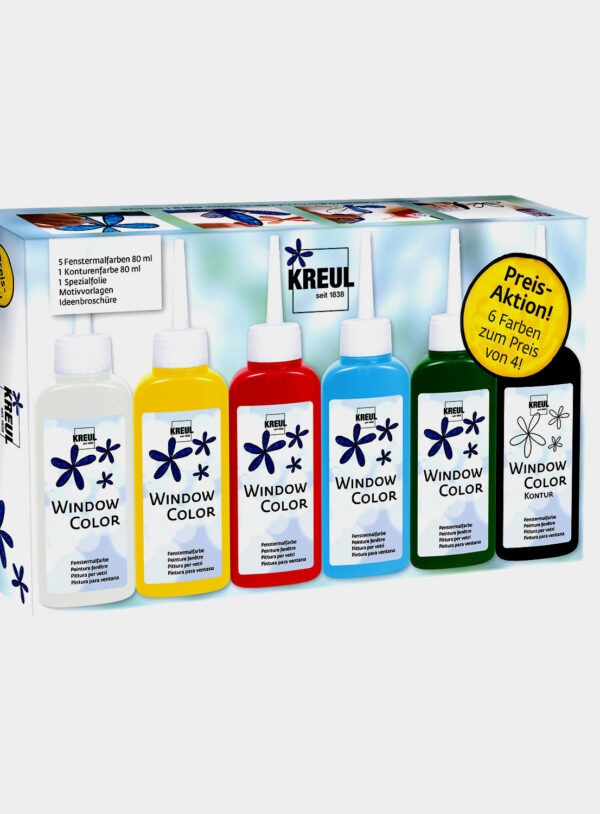 FÖNSTERFÄRG 6 ST X 80 ml